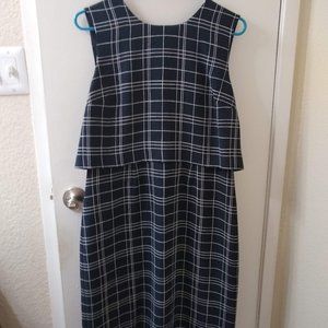 Banana Republic Blue/white windowpane NWT Size 8